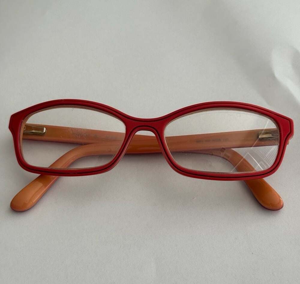 Marc by Marc Jacobs Red and Orange Rectangular Eyeglass Frames